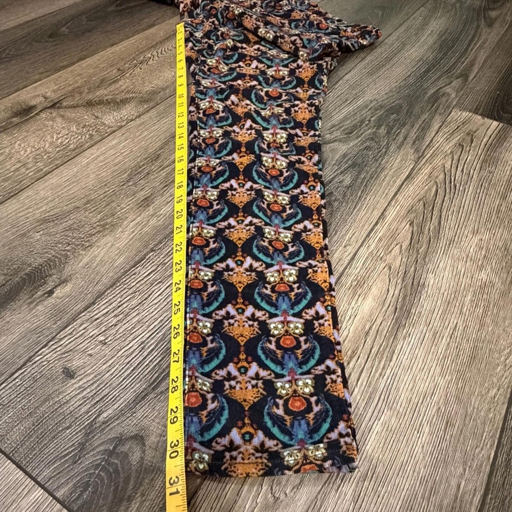 Anthropologie Pilcro & the Letterpress Boho Corduroy Pants Damask Floral 27 - Picture 9 of 13